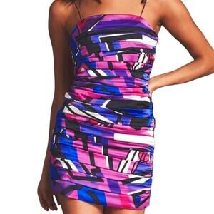 Retrofete Elsie Graffiti Micro Mini Dress Size Medium